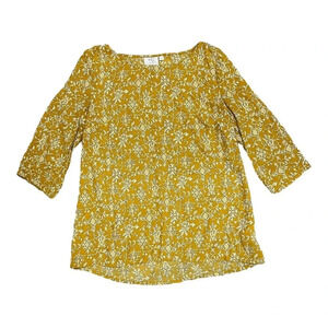 HD in Paris Yellow Floral Blouse 2